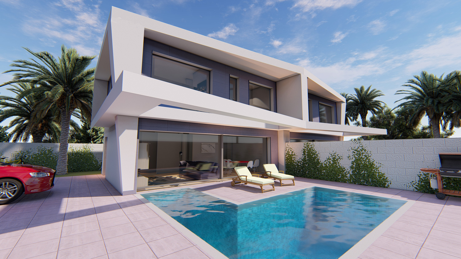 Modern and Customised 3B Luxury Villa with Pool in Gran Alacant