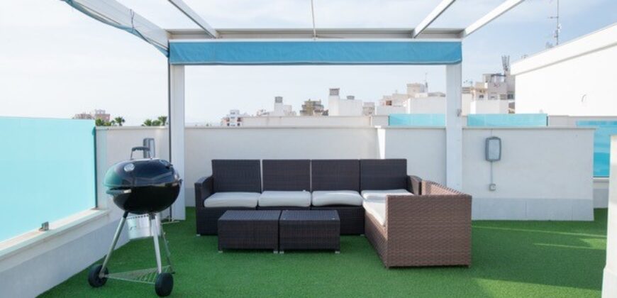 KEY READY Furnished 3B Penthouse with Solarium in Torrevieja