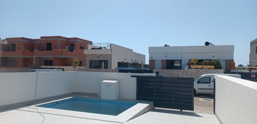 Luxury Villas in Daya Nueva south of Costa Blanca With 3 bedrooms, 2 full bathrooms, basement & private pool