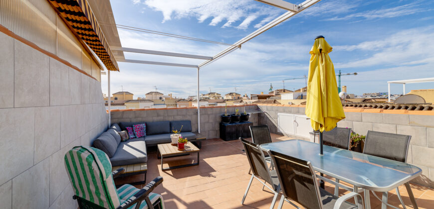 Sunny Penthouse- Urbanization with swimming pool-3rd line from the beach